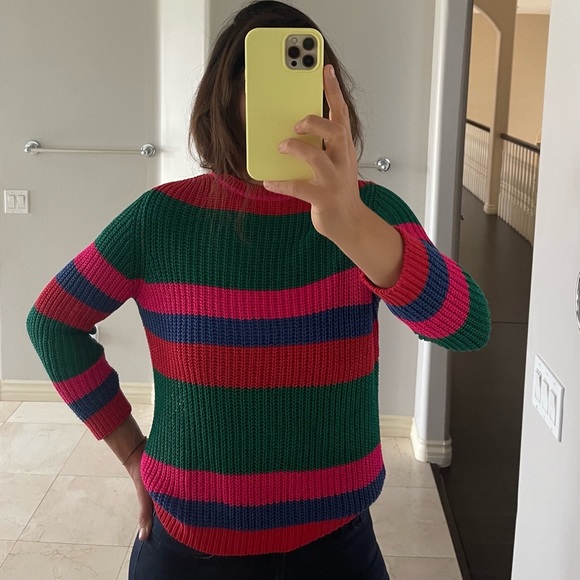 Color Blocking Knit Sweater Isabella D - Picture 5 of 10
